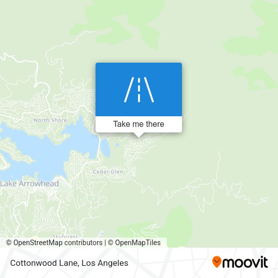 Cottonwood Lane map