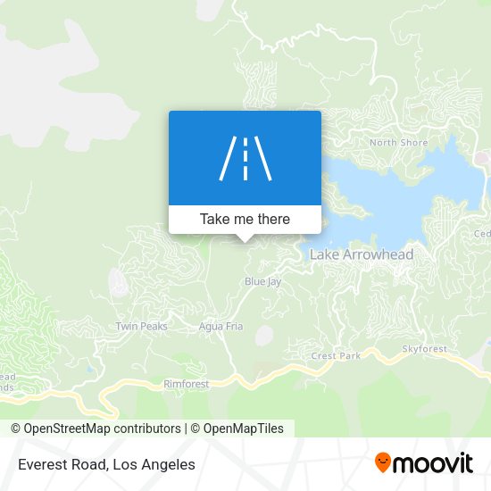 Mapa de Everest Road