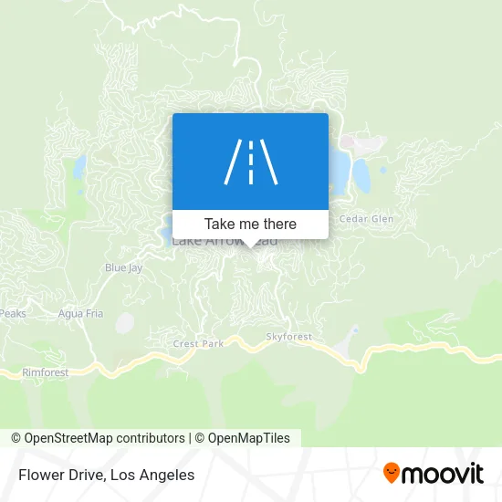 Flower Drive map