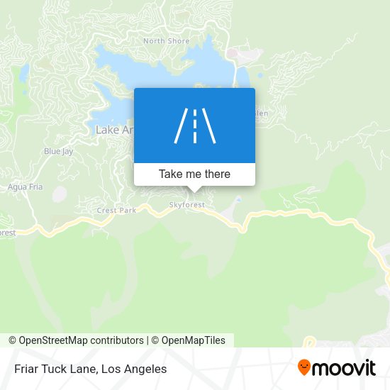 Friar Tuck Lane map