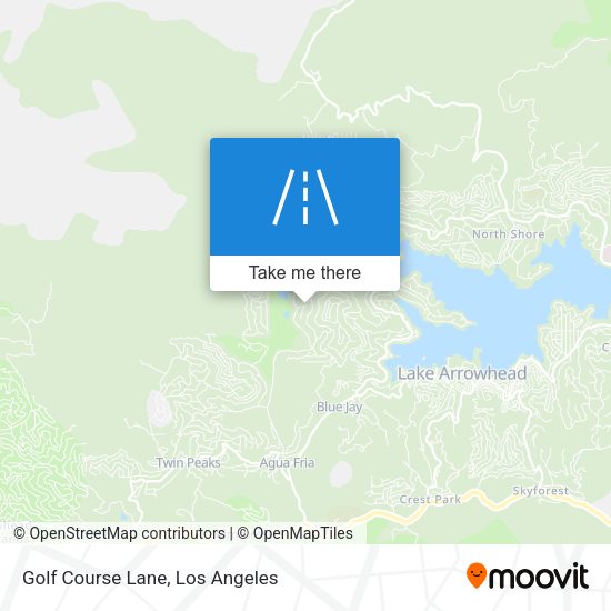 Mapa de Golf Course Lane