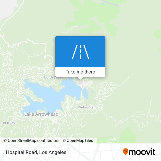 Mapa de Hospital Road