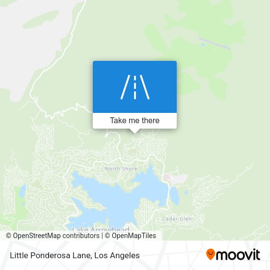 Little Ponderosa Lane map