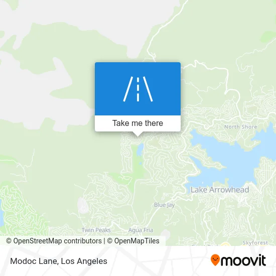 Modoc Lane map
