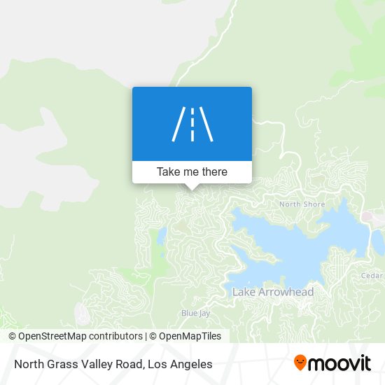 North Grass Valley Road map