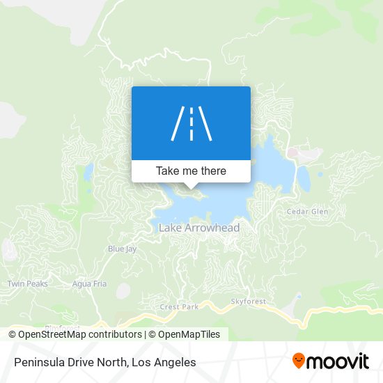 Peninsula Drive North map
