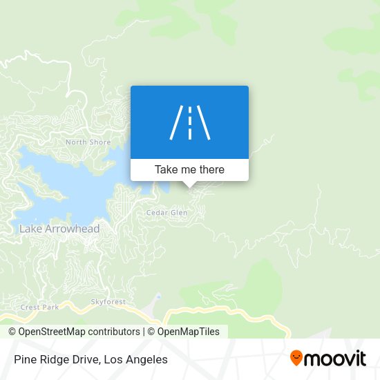 Pine Ridge Drive map