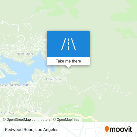 Mapa de Redwood Road