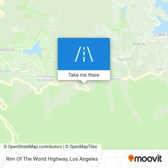 Rim Of The World Highway map