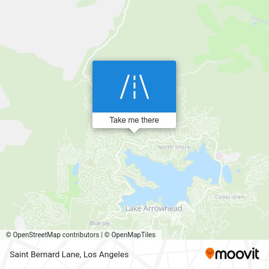 Saint Bernard Lane map