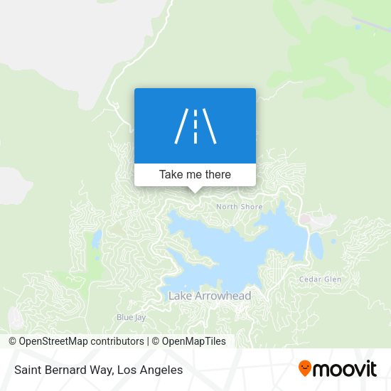 Saint Bernard Way map