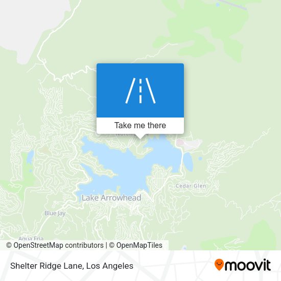 Shelter Ridge Lane map