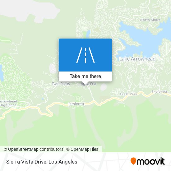 Sierra Vista Drive map