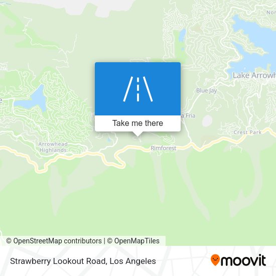 Strawberry Lookout Road map