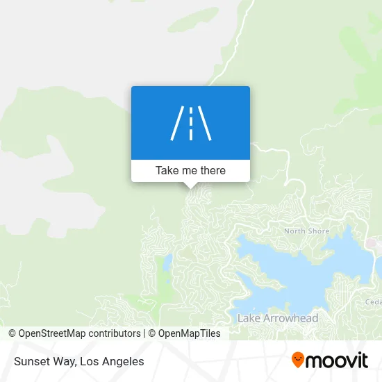 Sunset Way map