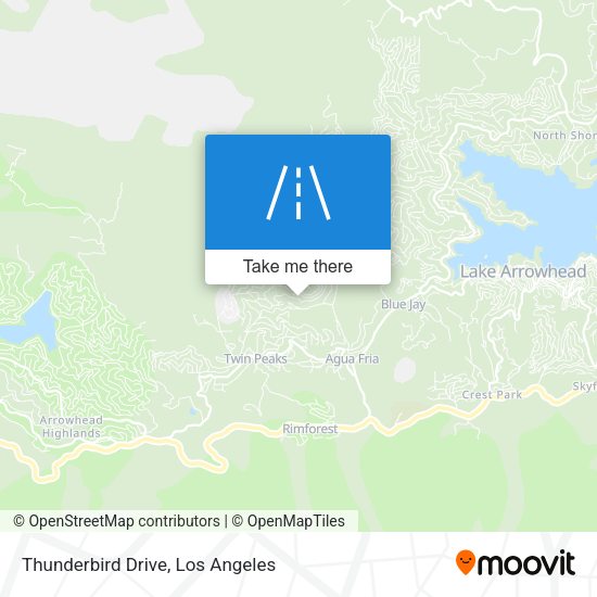 Thunderbird Drive map