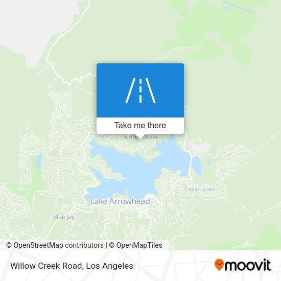 Mapa de Willow Creek Road