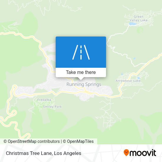 Christmas Tree Lane map