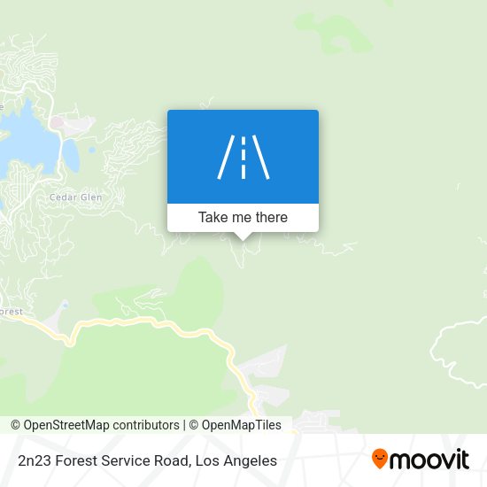 2n23 Forest Service Road map