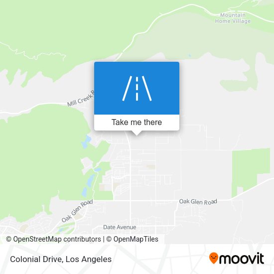 Colonial Drive map
