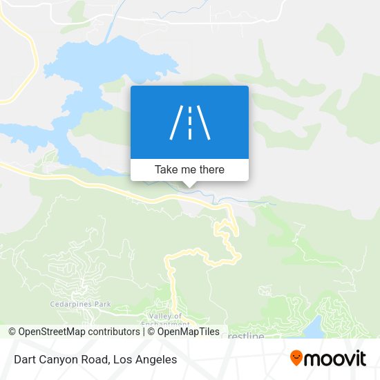 Mapa de Dart Canyon Road