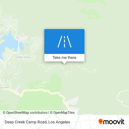 Deep Creek Camp Road map