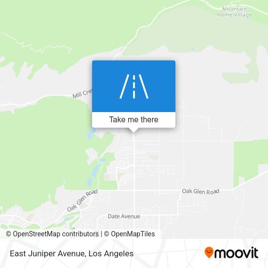 East Juniper Avenue map
