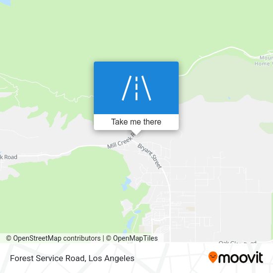 Forest Service Road map