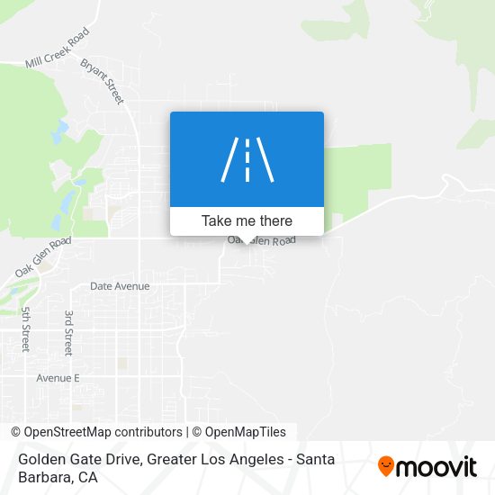 Mapa de Golden Gate Drive