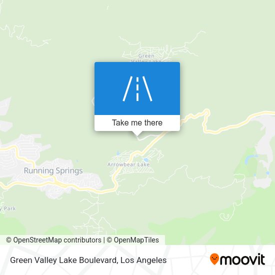 Green Valley Lake Boulevard map
