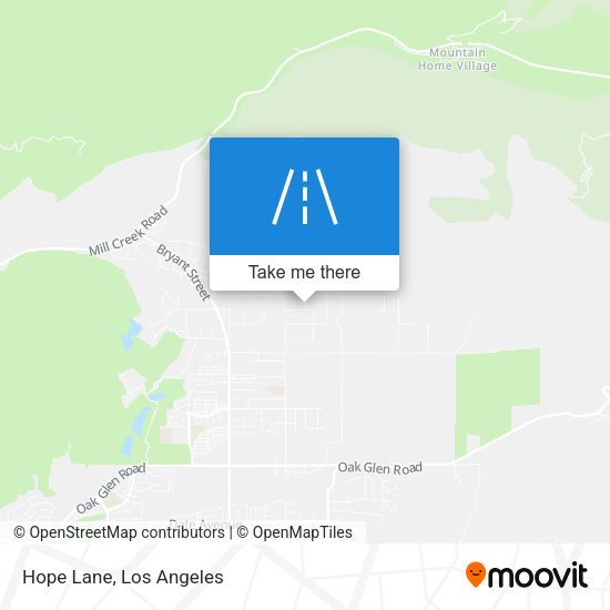 Hope Lane map