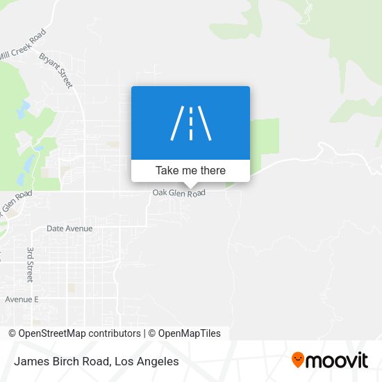 James Birch Road map