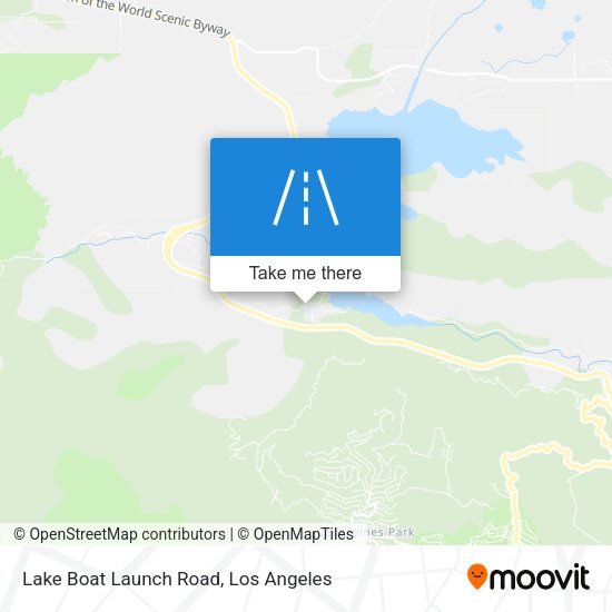 Lake Boat Launch Road map