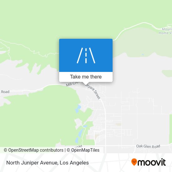 North Juniper Avenue map
