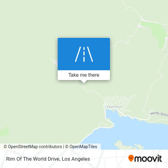 Rim Of The World Drive map