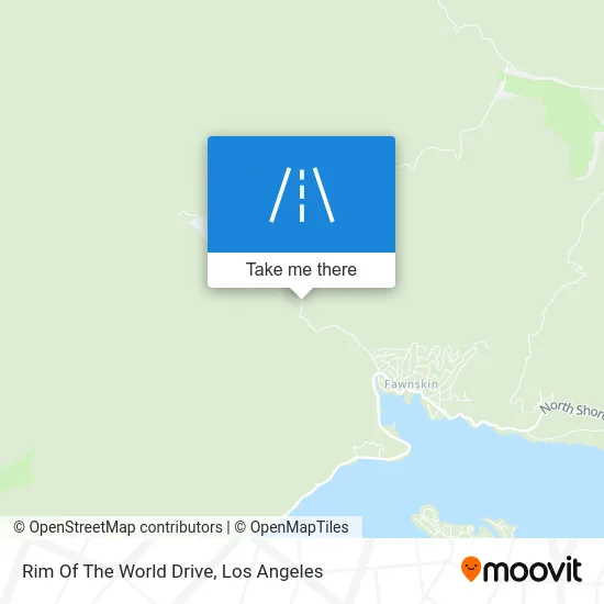 Rim Of The World Drive map