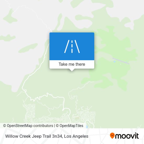 Willow Creek Jeep Trail 3n34 map