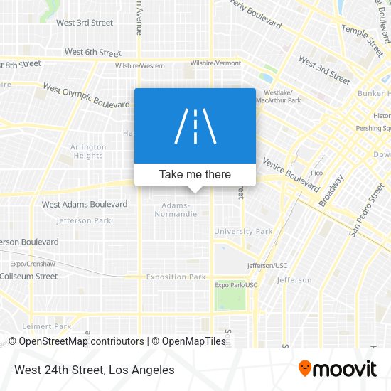 West 24th Street map