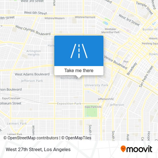West 27th Street map