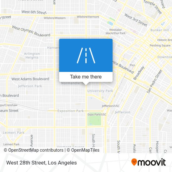 Mapa de West 28th Street