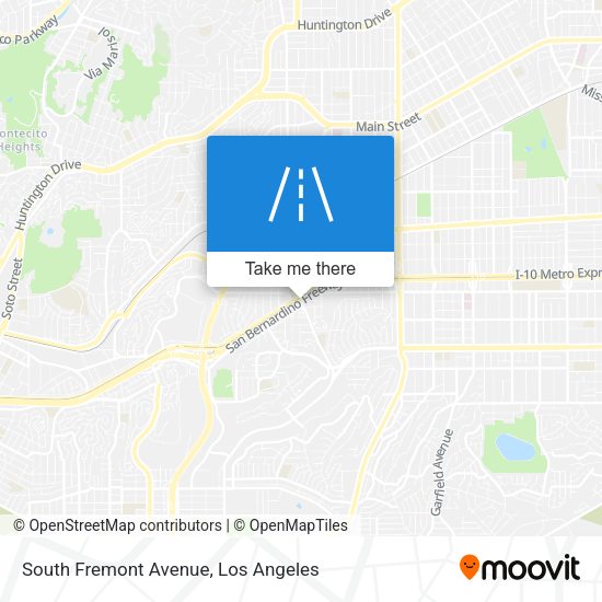 Mapa de South Fremont Avenue