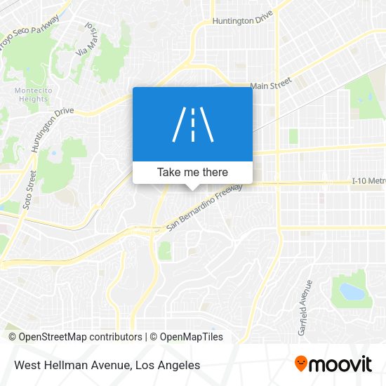 Mapa de West Hellman Avenue