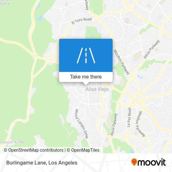 Mapa de Burlingame Lane