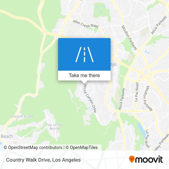 Country Walk Drive map