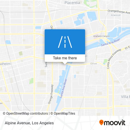 Mapa de Alpine Avenue