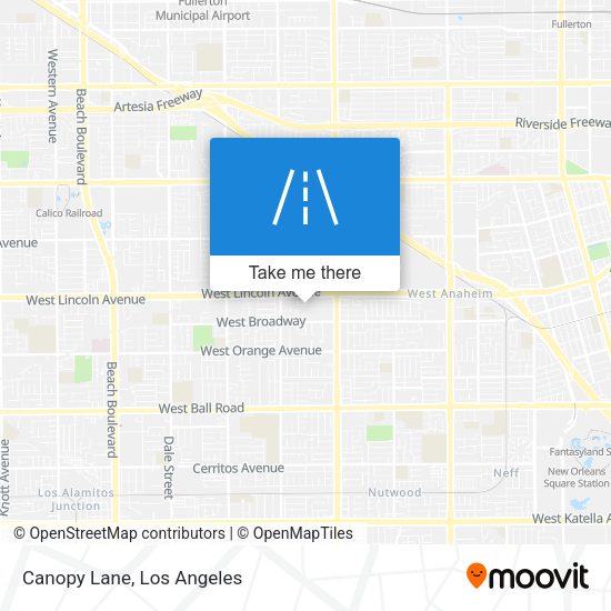 Mapa de Canopy Lane