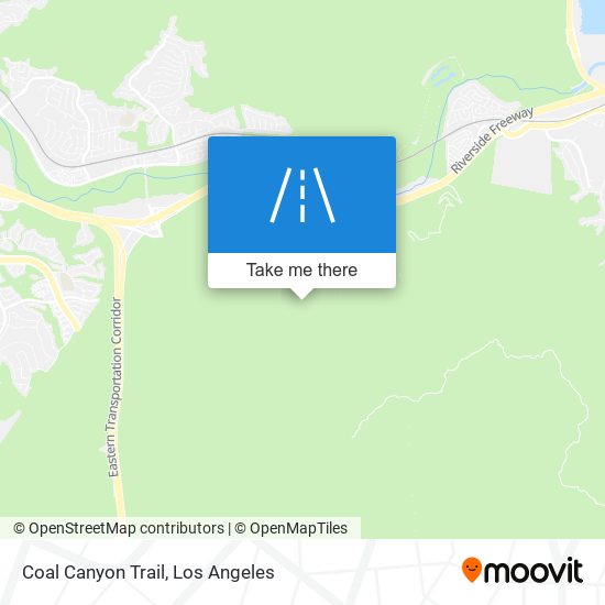 Mapa de Coal Canyon Trail