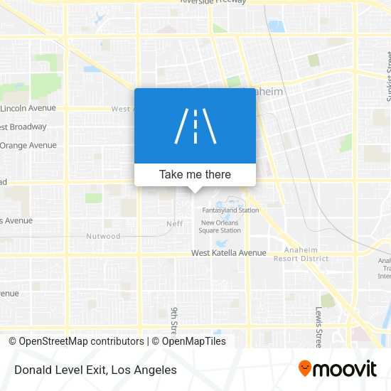 Donald Level Exit map