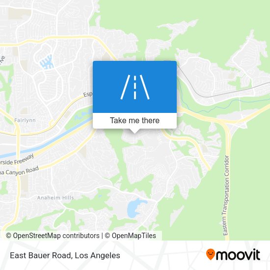 East Bauer Road map