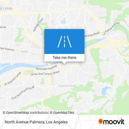 North Avenue Palmera map